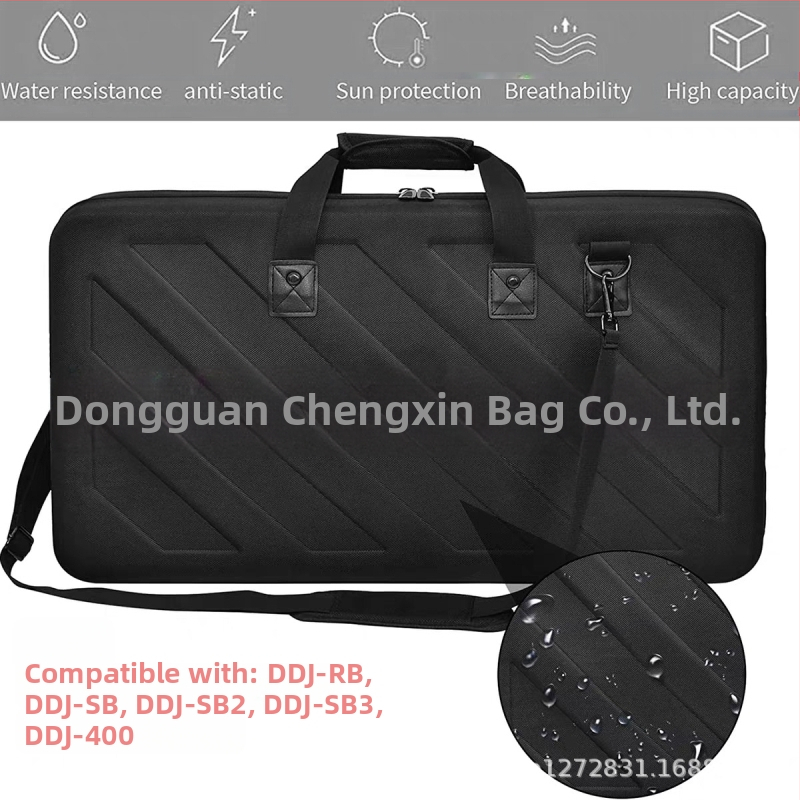 Torba za skladištenje DJ opreme, EVA materijal, šivana konstrukcija, kompatibilna s DJ opremom, težina 0,98 kg
