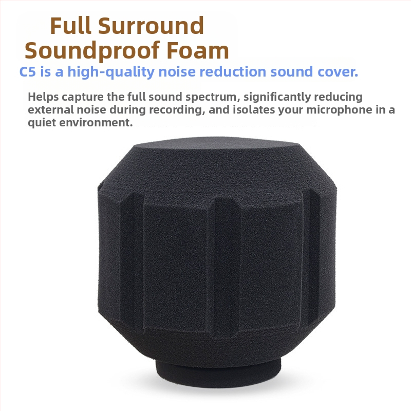 Кондензаторен микрофон с ветрозащита и поп-филтър мрежа за домашно записване и лайв стрийминг — кардиоиден модел, честотен диапазон 100 Hz–20 kHz, SNR ≥95 dB, Bluetooth 2.1