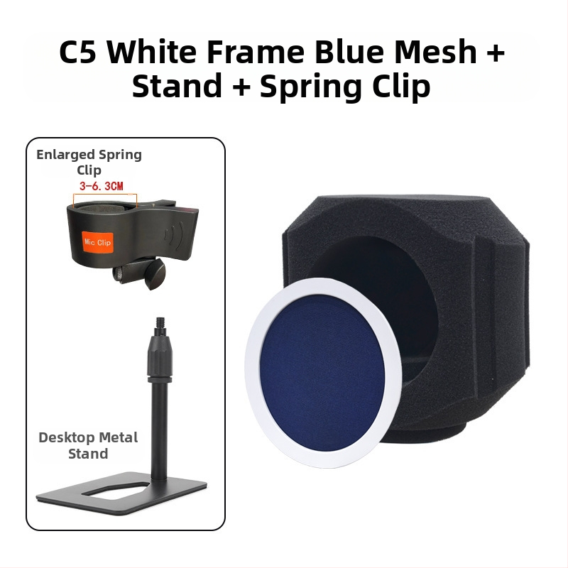 Kondenzatorski mikrofon s vjetrobranom i zvučnom izolacijom za kućno snimanje i uživo prijenos — kardioidni uzorak, 100 Hz–20 kHz, SNR ≥95 dB, Bluetooth 2.1