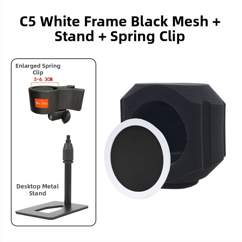 Kondenzatorski mikrofon s vjetrobranom i zvučnom izolacijom za kućno snimanje i uživo prijenos — kardioidni uzorak, 100 Hz–20 kHz, SNR ≥95 dB, Bluetooth 2.1