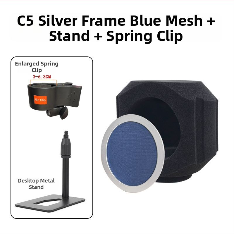 Kondenzatorski mikrofon s vjetrobranom i zvučnom izolacijom za kućno snimanje i uživo prijenos — kardioidni uzorak, 100 Hz–20 kHz, SNR ≥95 dB, Bluetooth 2.1