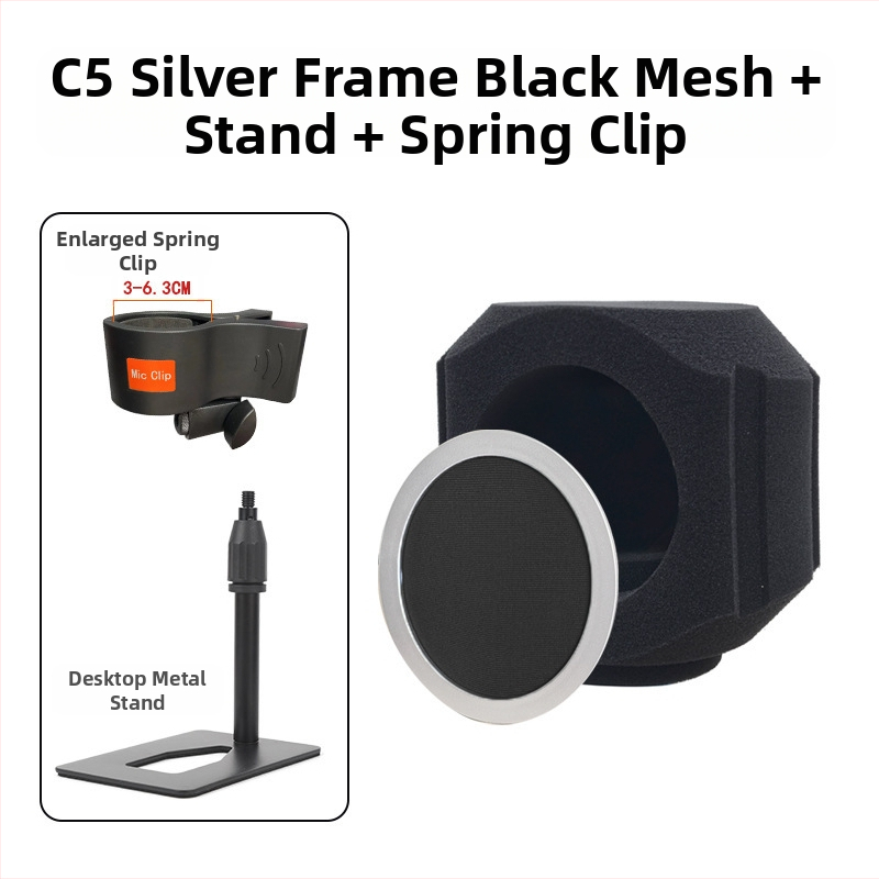 Kondenzatorski mikrofon s vjetrobranom i zvučnom izolacijom za kućno snimanje i uživo prijenos — kardioidni uzorak, 100 Hz–20 kHz, SNR ≥95 dB, Bluetooth 2.1