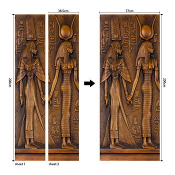 Αυτοκόλλητο τοίχου PVC, σετ 2 τεμαχίων, αδιάβροχο, ανθεκτικό στο λίπος και ρύπους