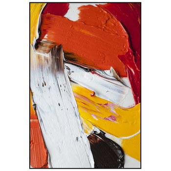 Διακοσμητικός πίνακας σαλονιού με τρία πάνελ σε αφαιρετικό γεωμετρικό στυλ, με μεταλλικό κάδρο καμβάς, πάχος κάδρου 30–40 mm