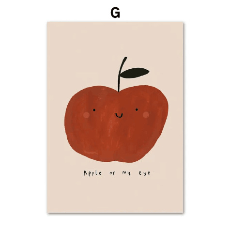 Állatos vászon falikép – keret nélküli, inkjet nyomtatás, skandináv stílus, modern dekoratív festmény