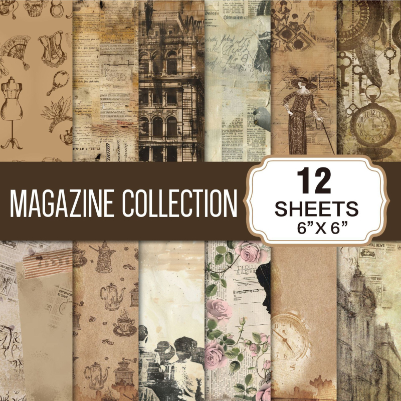 De Xiang фоновата хартия за скрапбук с класическа музика, ретро стил, 140 g удебелена хартия, печатна техника. Подходящ подарък за пътувания, завършване и партита.