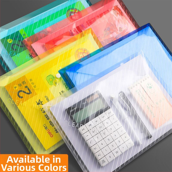 Yi Tong PVC αδιάβροχος φάκελος εγγράφων με σφράγιση, μεγάλης χωρητικότητας για επαγγελματικό γραφείο