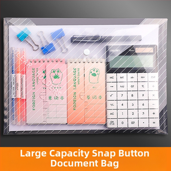 Yi Tong PVC αδιάβροχος φάκελος εγγράφων με σφράγιση, μεγάλης χωρητικότητας για επαγγελματικό γραφείο