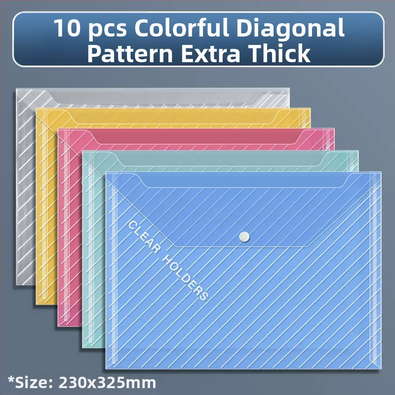 Yi Tong PVC vodootporna dosje za dokumente s velikom kapacitetom, za poslovne urede