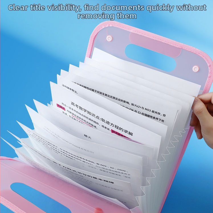 A4 папка-органайзер с 13 отделения, екологичен PP, модел 007, дебелина 70 мм