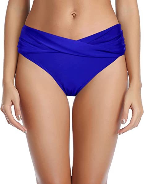 Ženski donji dio bikinija, jednobojni najlon materijal; podstava: pamuk smjesa s elastanom; pogodan za plivanje