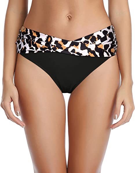 Ženski donji dio bikinija, jednobojni najlon materijal; podstava: pamuk smjesa s elastanom; pogodan za plivanje