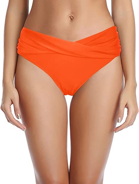 Ženski donji dio bikinija, jednobojni najlon materijal; podstava: pamuk smjesa s elastanom; pogodan za plivanje