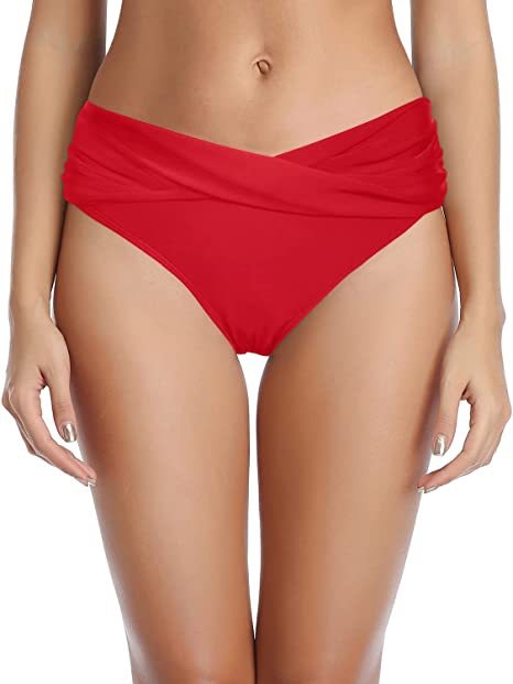 Ženski donji dio bikinija, jednobojni najlon materijal; podstava: pamuk smjesa s elastanom; pogodan za plivanje