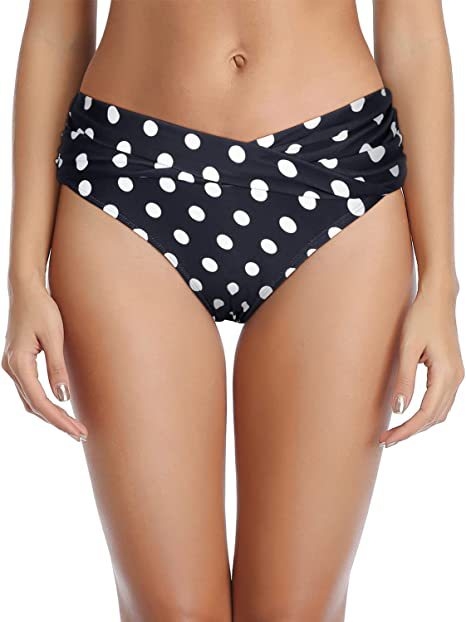 Ženski donji dio bikinija, jednobojni najlon materijal; podstava: pamuk smjesa s elastanom; pogodan za plivanje