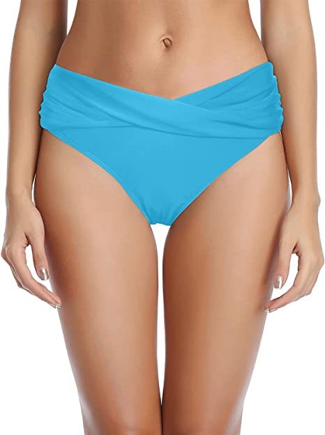 Ženski donji dio bikinija, jednobojni najlon materijal; podstava: pamuk smjesa s elastanom; pogodan za plivanje