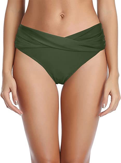 Ženski donji dio bikinija, jednobojni najlon materijal; podstava: pamuk smjesa s elastanom; pogodan za plivanje