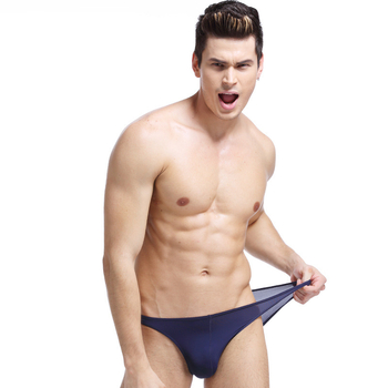 Ανδρικά εσώρουχα από νάιλον, διαπνέοντα, μεσαίας μέσης, πλεκτά, μονόχρωμο σχέδιο