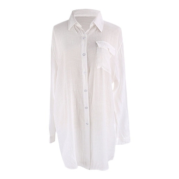 Γυναικείο παραθαλάσσιο ρούχο κάλυψης με τραχιά υφή, 100% πολυεστέρας, επένδυση πολυεστέρας, βάρος 160 g, κατάλληλο για κολύμβηση και βαδίσματα σε νερό