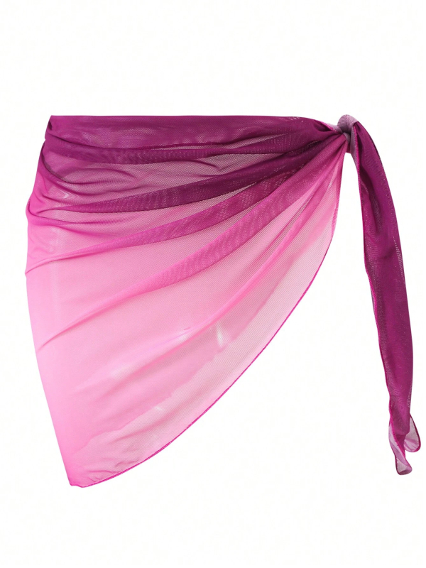 Șorț de plajă pentru bikini — model gradient, poliester, 90/10, 135 g, pentru femei adulte, pentru înot și bălăceală