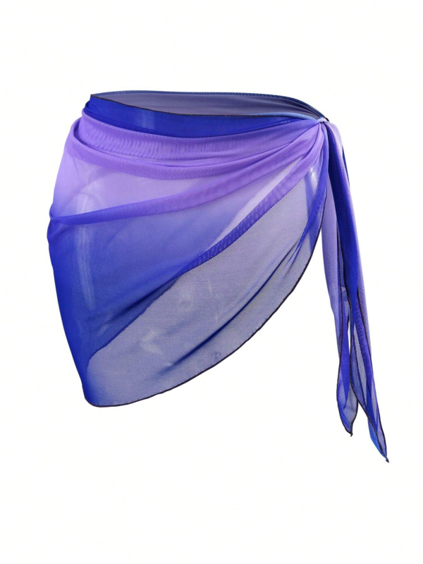 Șorț de plajă pentru bikini — model gradient, poliester, 90/10, 135 g, pentru femei adulte, pentru înot și bălăceală