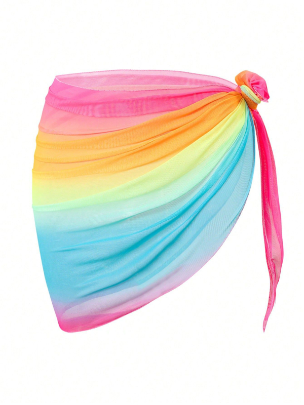 Șorț de plajă pentru bikini — model gradient, poliester, 90/10, 135 g, pentru femei adulte, pentru înot și bălăceală