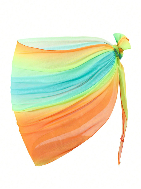 Șorț de plajă pentru bikini — model gradient, poliester, 90/10, 135 g, pentru femei adulte, pentru înot și bălăceală