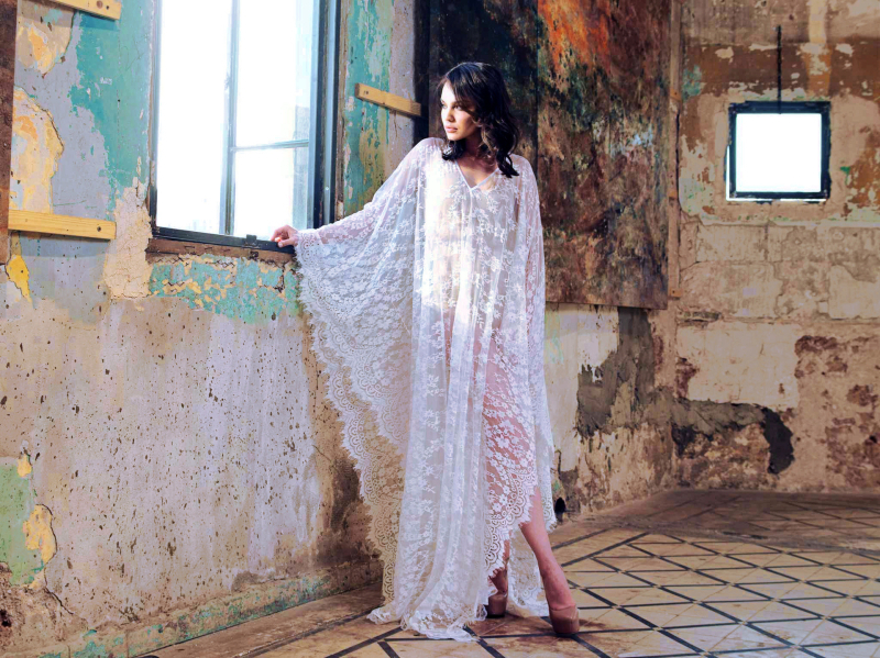 rochie lungă de plajă brodată, cu acoperire pentru costum de baie, din fibră acrilică