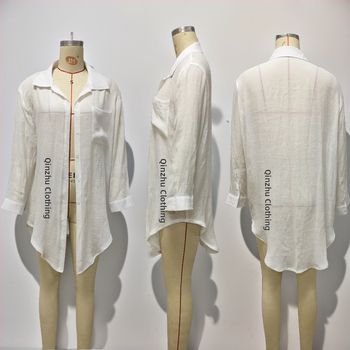 Μπλούζα κάλυψης παραλίας από slub βαμβάκι, 60% βαμβάκι, βάρος 150 g, επένδυση πολυεστέρα (40%), κατάλληλη για κολύμβηση και αναψυχή