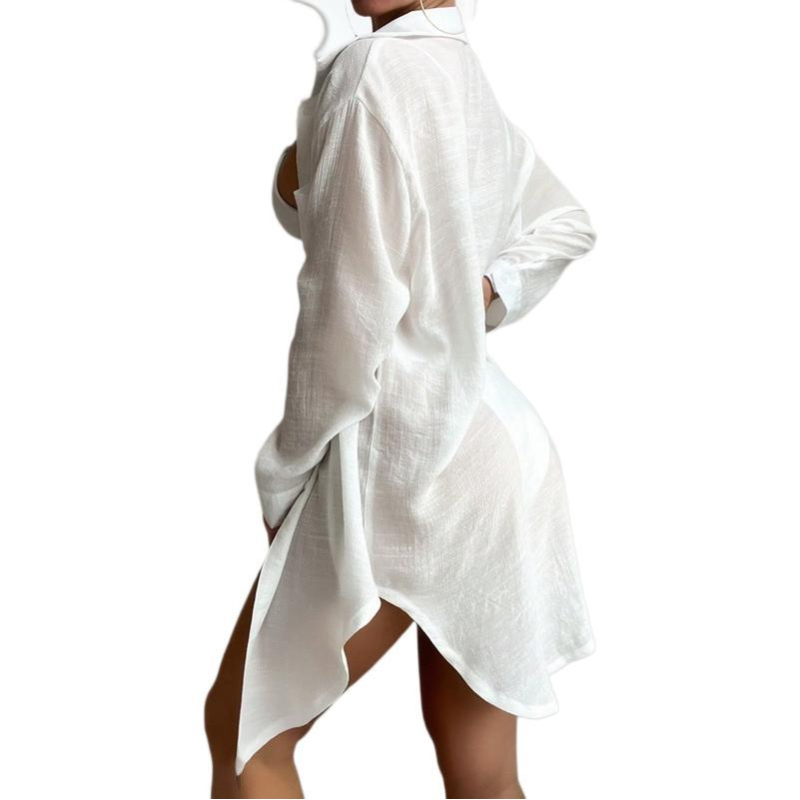 Plautinė plaukimo apsaugos palaidinė iš slub medvilnės, 60% medvilnė, 150 g svoris, pamušalas poliesteris (40%), tinkama plaukiojimui ir poilsiui