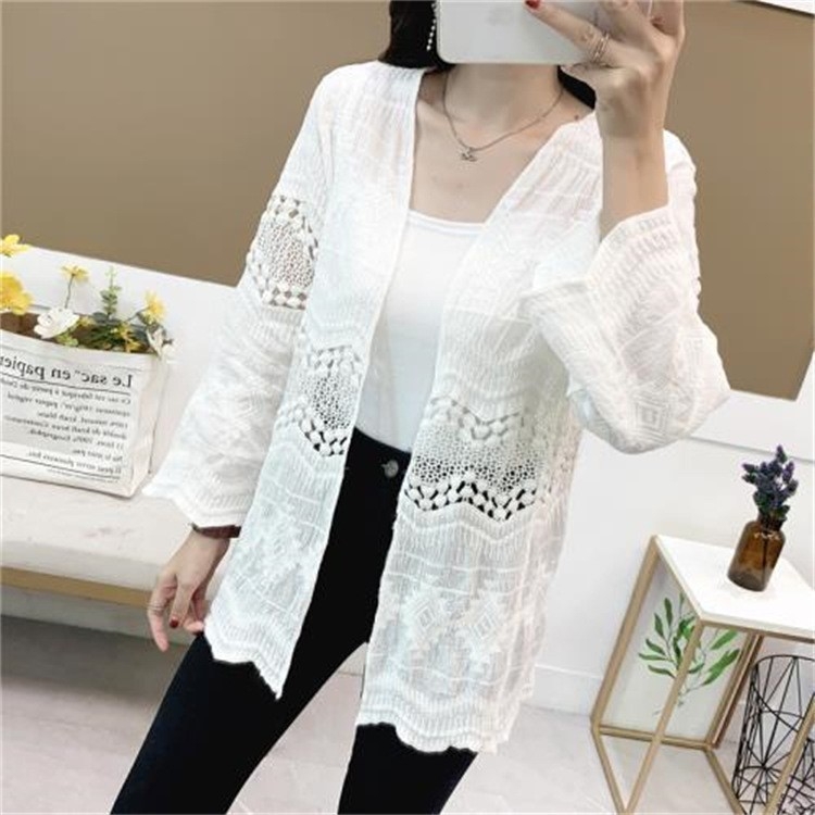 Top cardigan boem fără mâneci cu decolteu în V, bumbac, model geometric brodat