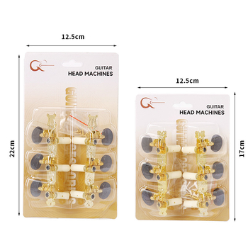 Γυριστής χορδών για κλασική κιθάρα - ABS χρωμιομένο μέταλλο, μοντέλο K-01, blister συσκευασία, μάρκα KABAT