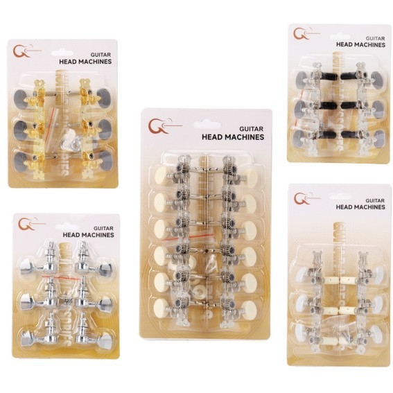 Navíjač strún pre klasickú gitaru - ABS chrómovaný kov, model K-01, blister balenie, značka KABAT