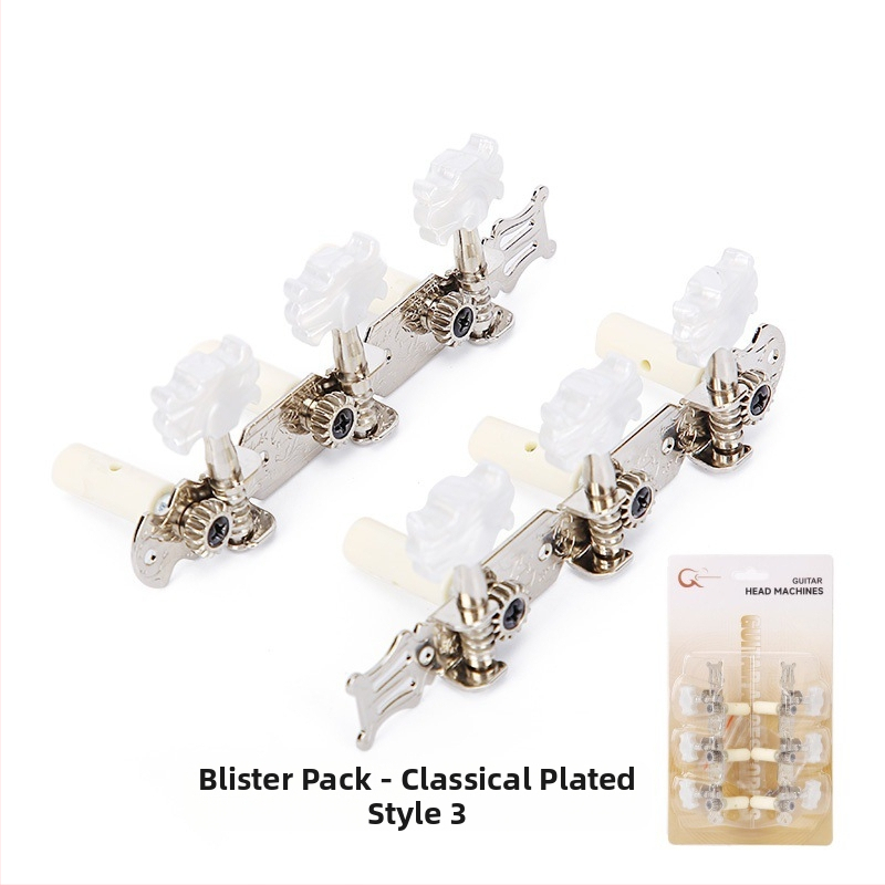 Navíjač strún pre klasickú gitaru - ABS chrómovaný kov, model K-01, blister balenie, značka KABAT