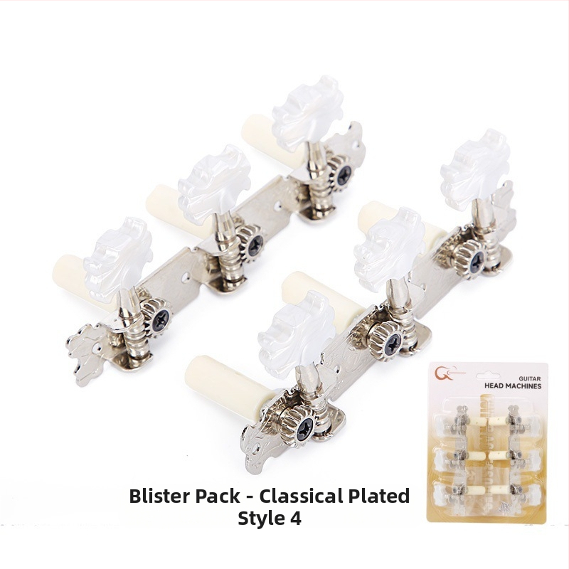 Navíjač strún pre klasickú gitaru - ABS chrómovaný kov, model K-01, blister balenie, značka KABAT