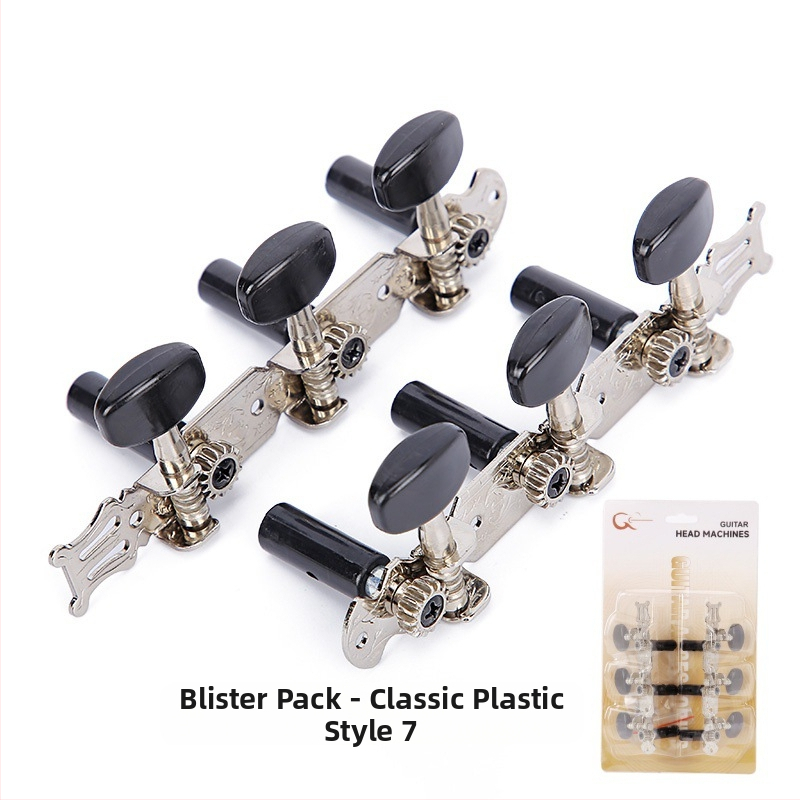 Navíjač strún pre klasickú gitaru - ABS chrómovaný kov, model K-01, blister balenie, značka KABAT