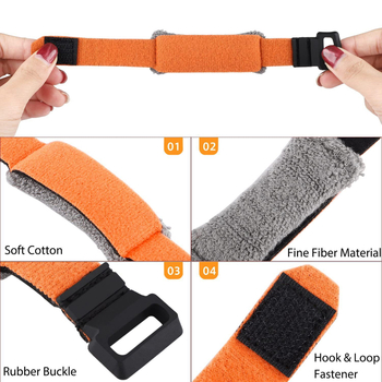 Ταινία απομόνωσης ήχου για κιθάρες, μπάσο και ουκουλέλε – DN091N-1; υλικό: ελαστικό βελούδινο βαμβάκι; συσκευασία: 5 τεμάχια σε OPP σακουλάκι