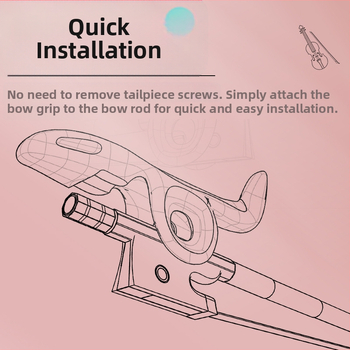 Ορθωτικό κράτημα τόξου βιολιού – σιλικόνη, για αρχάριους και παιδιά, αριστερό και δεξί χέρι, DBAO