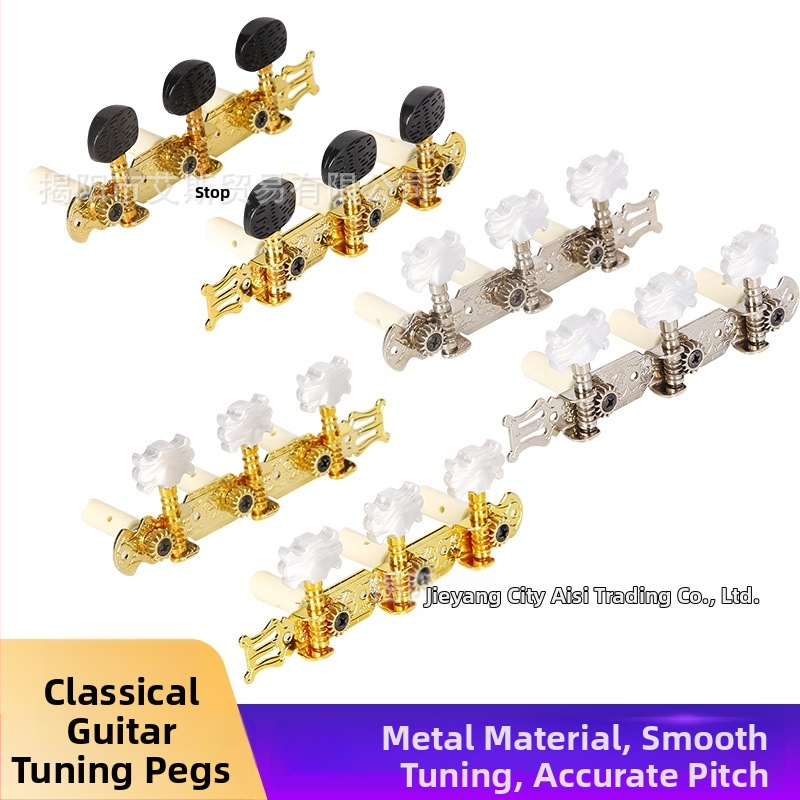 Gombíky na ladenie pre klasickú gitaru — kov + plast, značka Xirte, model Open tuning knobs