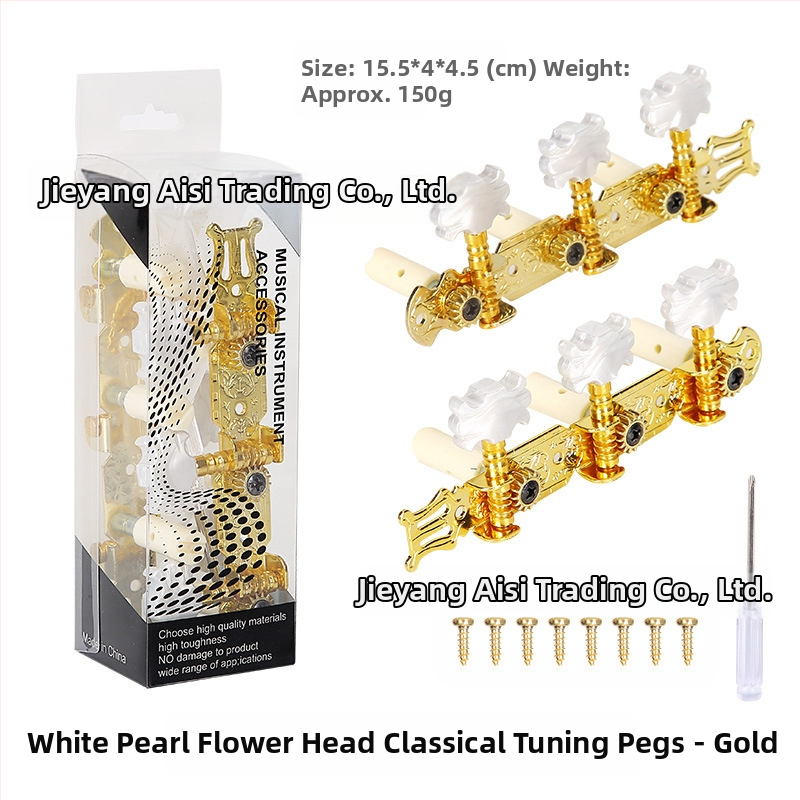 Gombíky na ladenie pre klasickú gitaru — kov + plast, značka Xirte, model Open tuning knobs