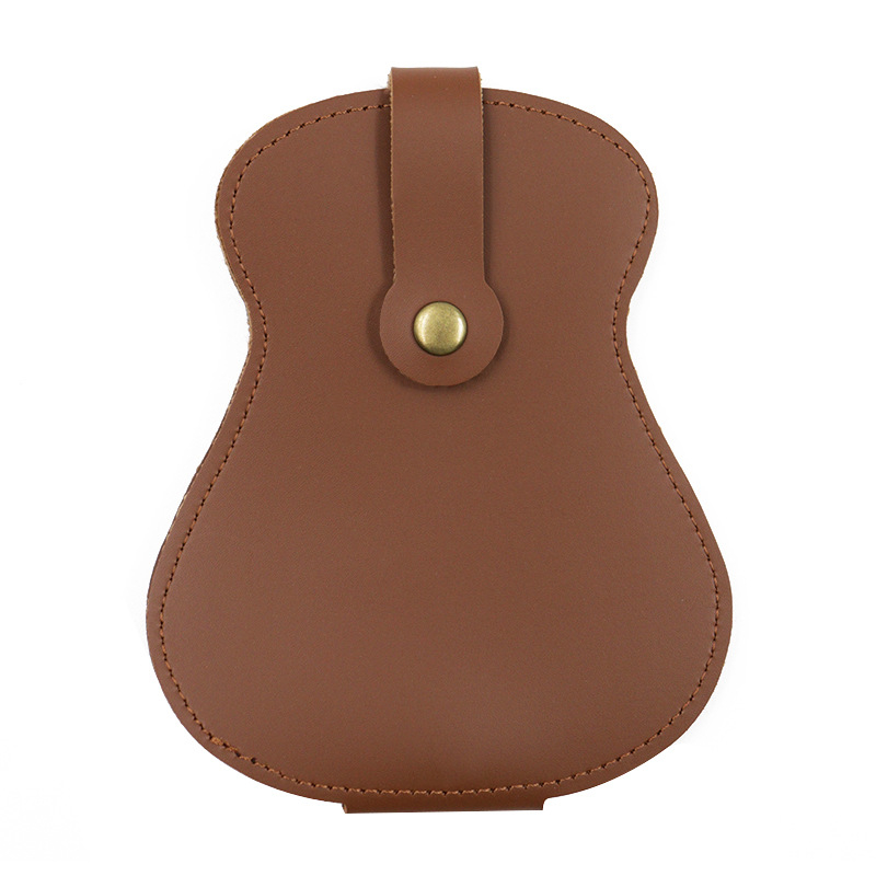 Geantă de depozitare pentru plectre de chitară, capacitate mare, PU material, model 1349, ambalare individuală, pentru instrumente muzicale