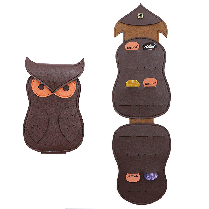 Geantă de depozitare pentru plectre de chitară, capacitate mare, PU material, model 1349, ambalare individuală, pentru instrumente muzicale