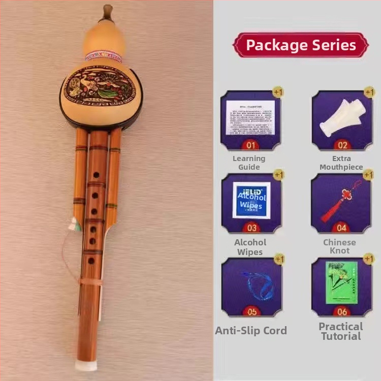 Hulusi din bambus natural cu două tonuri, model hls28, instrument pentru începători pentru studenți, tonalitate C și tonalitate B