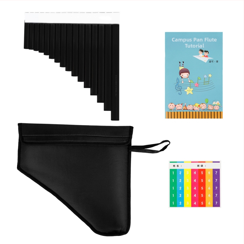 Панфлейта с 16 и 18 тръби, ключ C, модели PX-1/PX-2, произход Zhejiang, чанта от Oxford платно, предназначена за обучение на ученици.