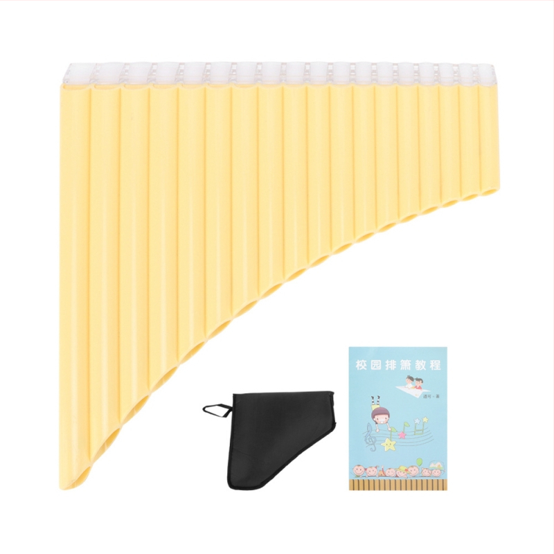 Panfluită cu 16 și 18 tuburi, tonalitate C, modele PX-1/PX-2, origine Zhejiang, ambalaj: husă din pânză Oxford, destinată predării elevilor.