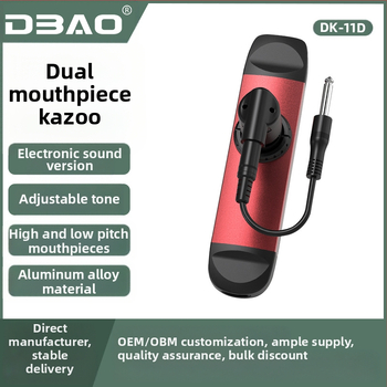 DBAO kazoo DK-11/DK-12/DK-83, corp ABS (DK-12), corp metalic (DK-11/83), muștiuc din rășină alimentară