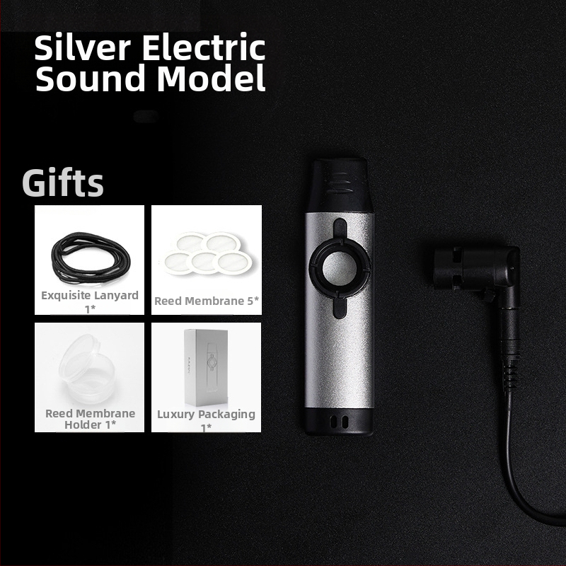 DBAO kazoo DK-11/DK-12/DK-83, corp ABS (DK-12), corp metalic (DK-11/83), muștiuc din rășină alimentară