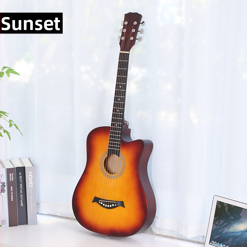 Chitară acustică, model 38C, 38 inch, corp și spate din Basswood