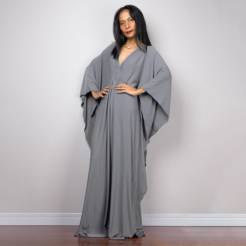 Rochie maxi de plajă pentru femei, cu panou central împletit; material: amestec fibre chimice; căptușeală: 100% poliester; greutate: 308 g