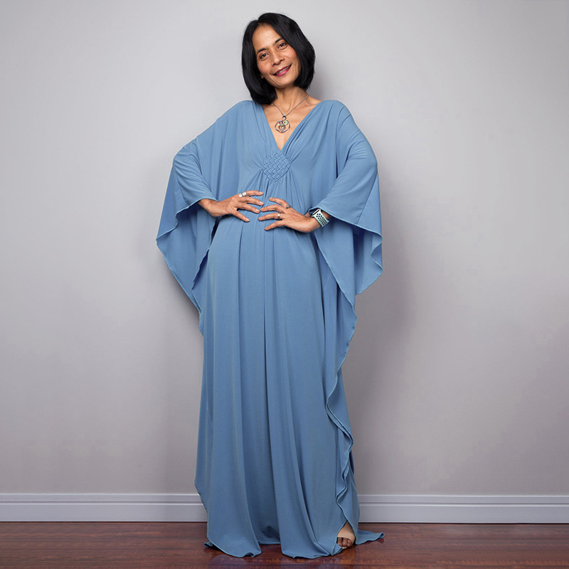 Rochie maxi de plajă pentru femei, cu panou central împletit; material: amestec fibre chimice; căptușeală: 100% poliester; greutate: 308 g